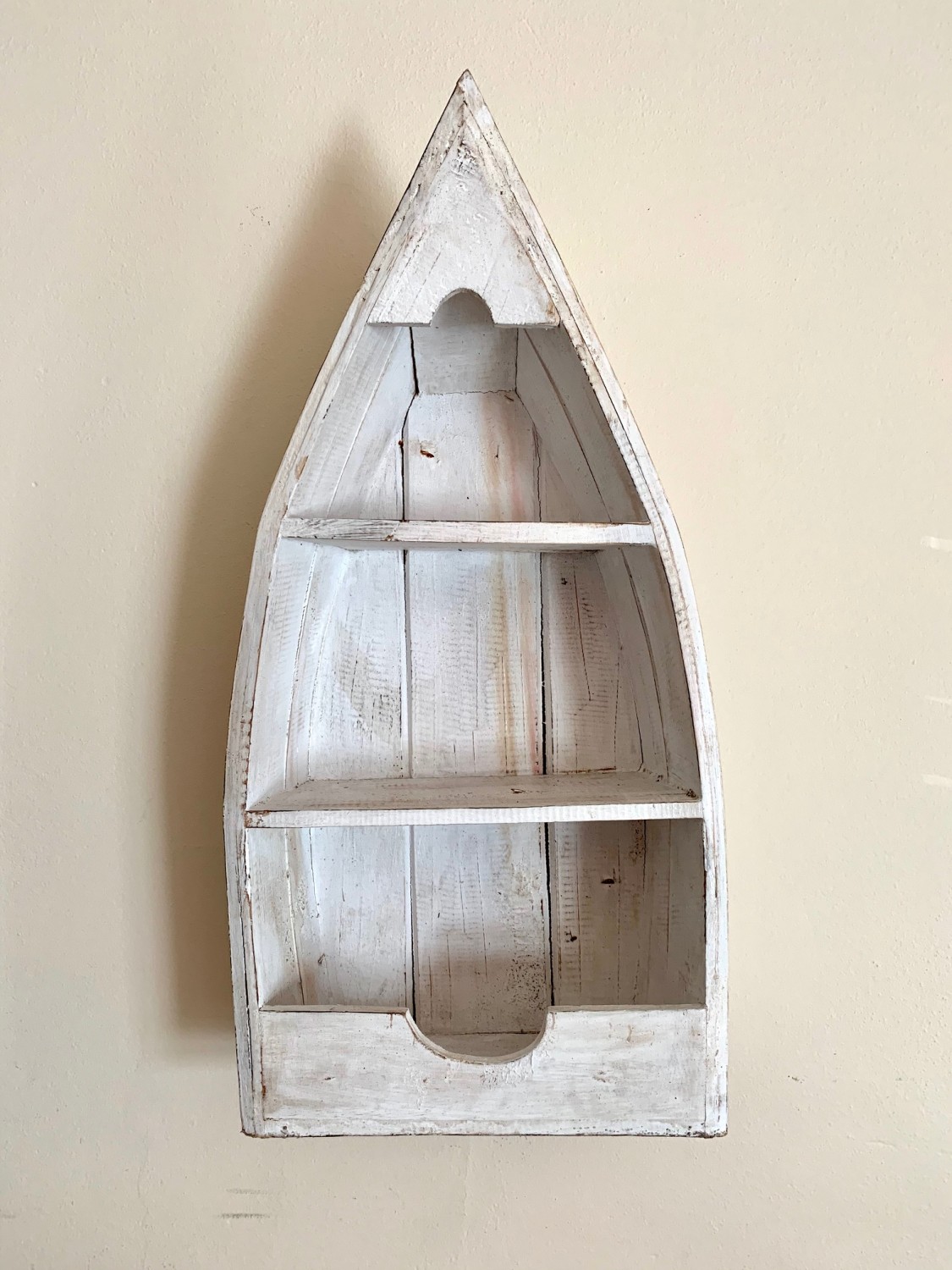 Bootkastje hangend 60cm whitewash