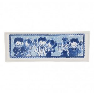 Cakeschaal 12x33 cm Blond Amsterdam delfts blond