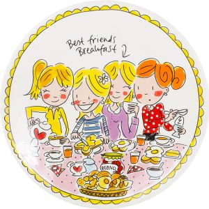 Bord 22cm Girls Blond Amsterdam Even bijkletsen