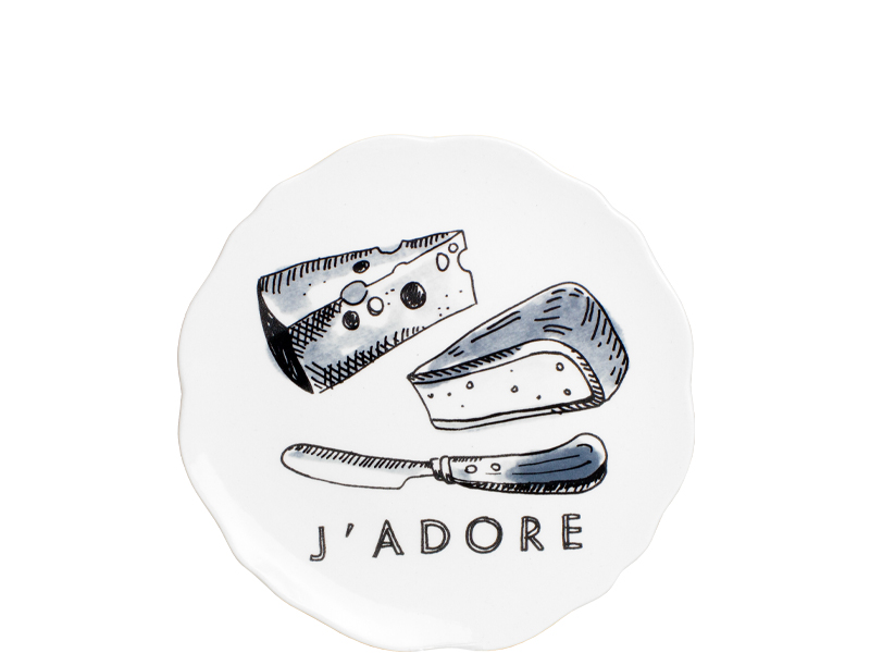 X noir bord 15cm J'adore Blond Amsterdam