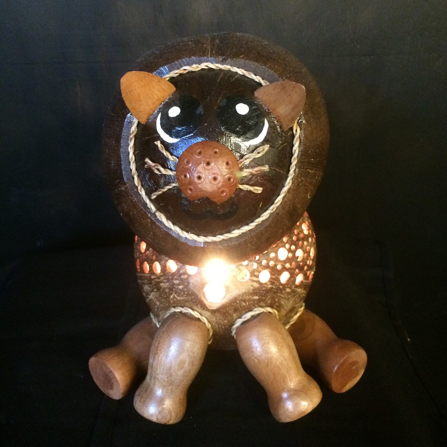Kokosnootlamp Leeuw