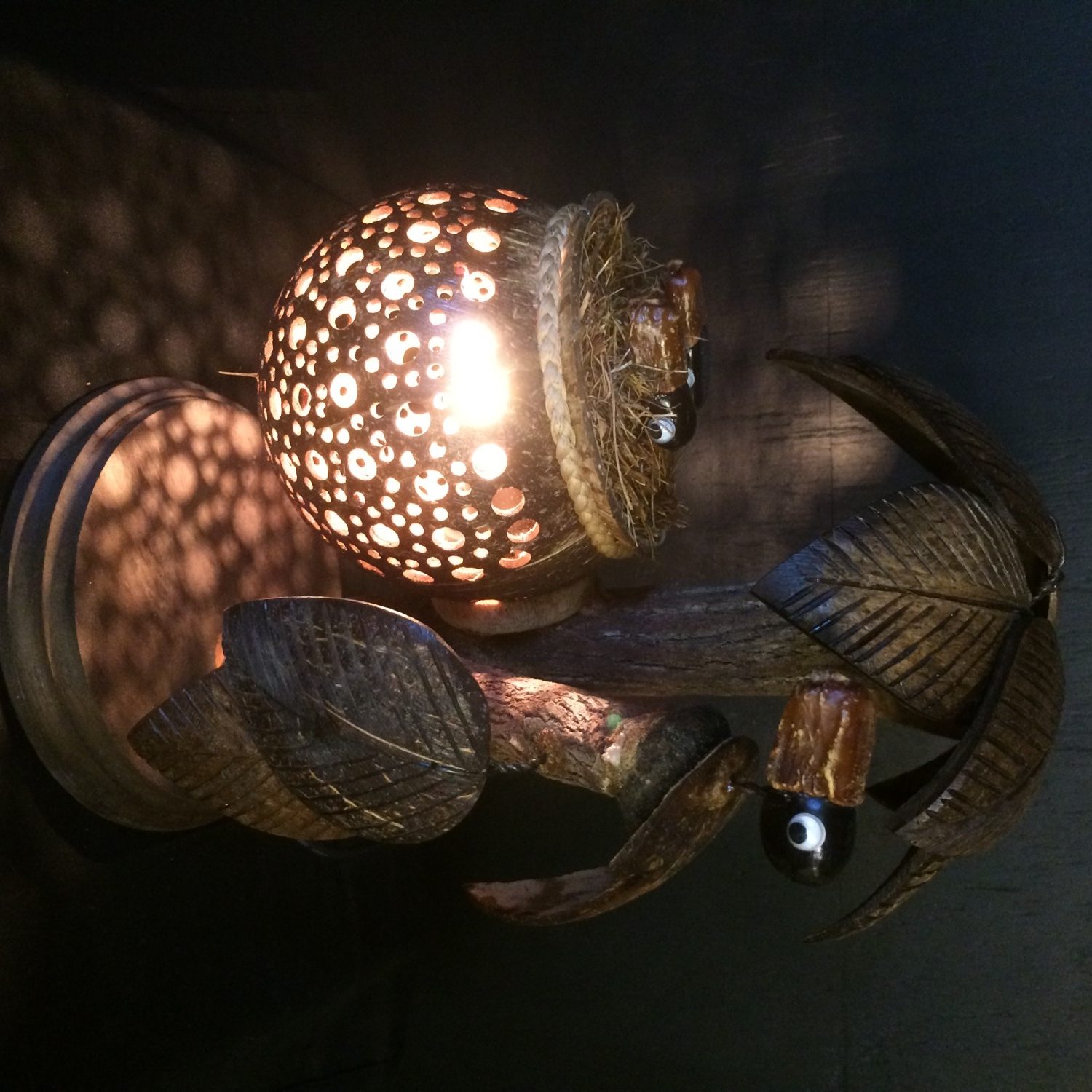 Kokosnootlamp boom/vogelnest - Afbeelding 6
