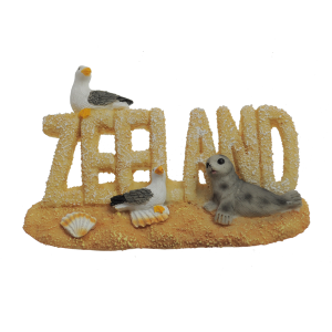 Magneet ZEELAND meeuw en zeehond ± 8cm