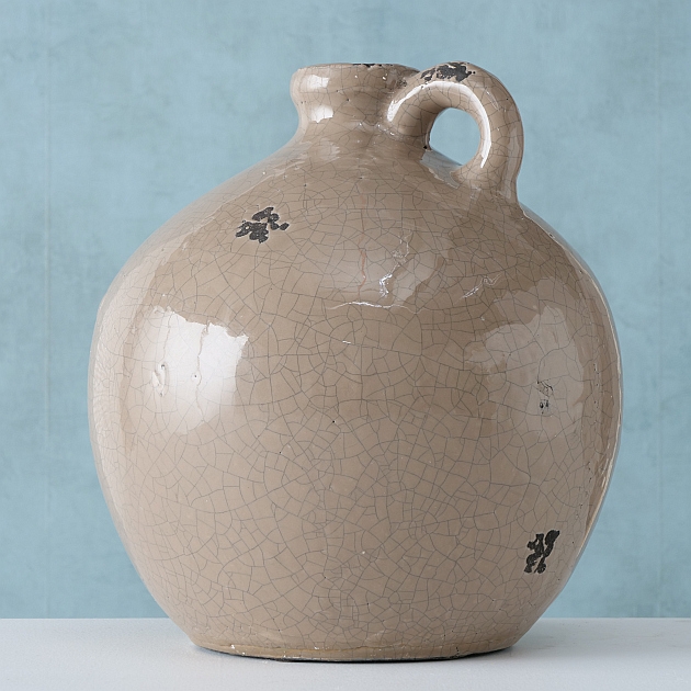 Kruik Fina H25cm Terracotta Crackle brown