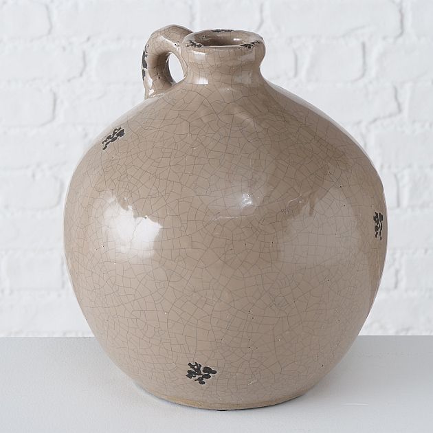 Kruik Fina H25cm Terracotta Crackle brown - Afbeelding 2