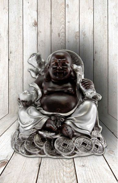 Buddha Happy Fortune 12x13cm