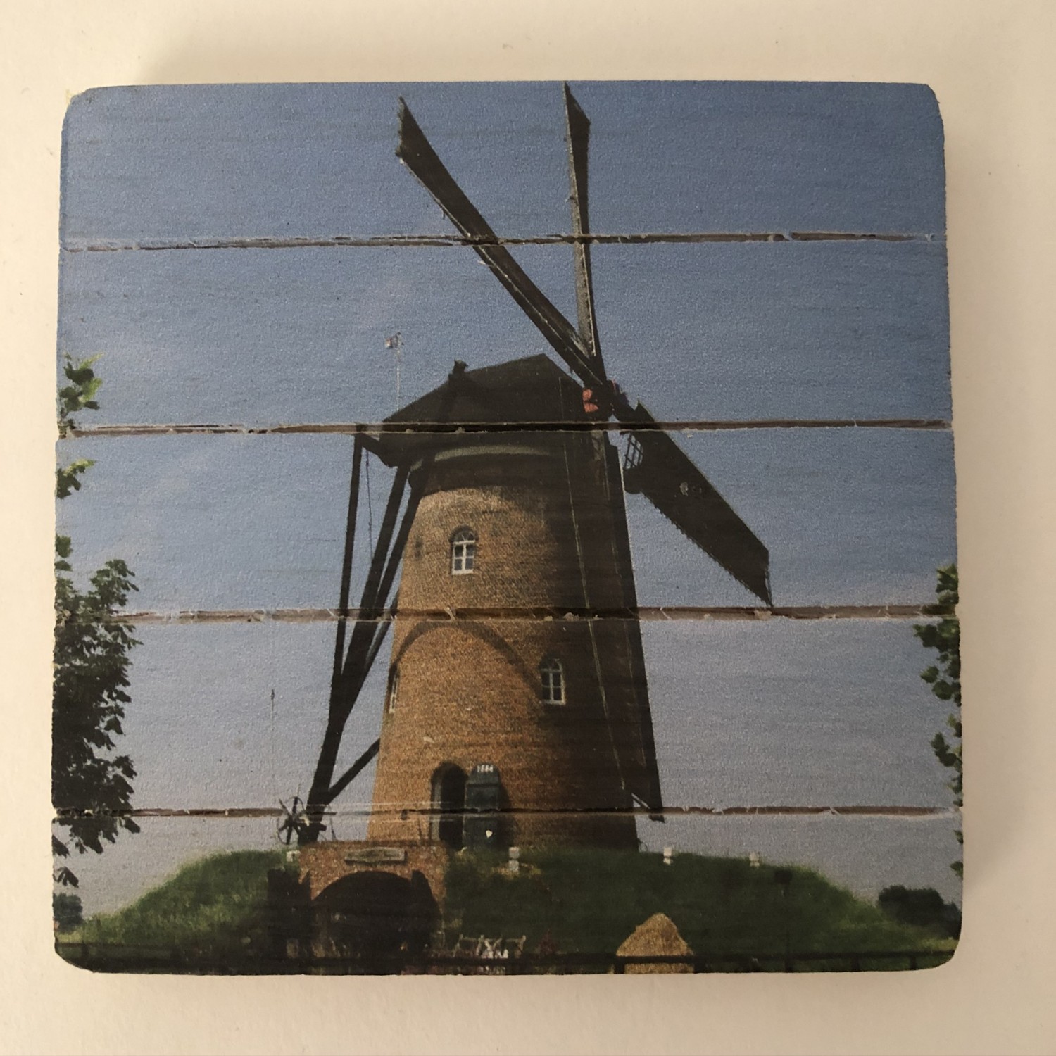 Houten onderzetter 10mm blote voeten in 't zand - Afbeelding 21