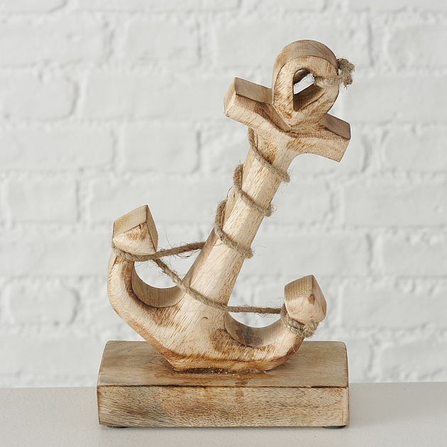 Decoratief beeld Mariam Anker H21cm mangohout