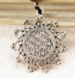 Ketting lavasteen+tijgeroogkralen Sahasrara hanger - Afbeelding 2