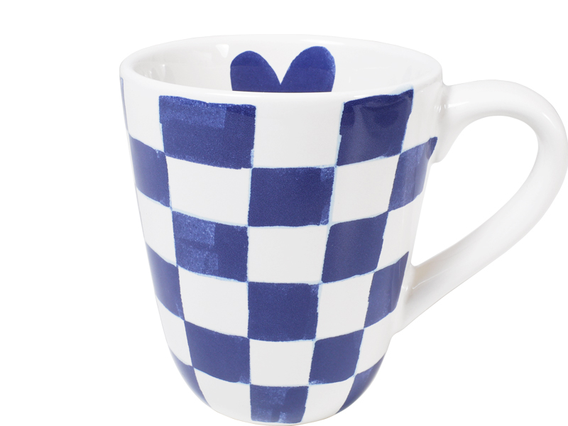 Beker checkered Blond Amsterdam delfts blond