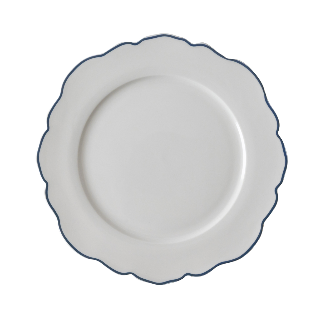 Bord 24,5 cm Schulp blauw Laura Ashley