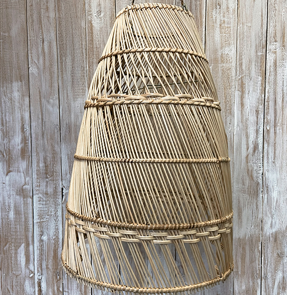 Rotan lamp rond ±50cm