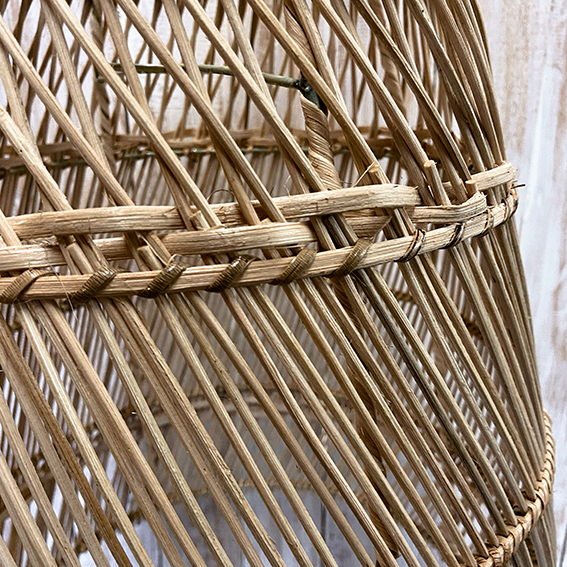 Rotan lamp rond ±50cm - Afbeelding 3