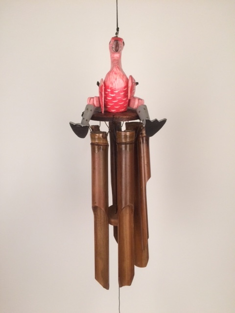 Bamboe windgong flamingo 30cm - Afbeelding 4