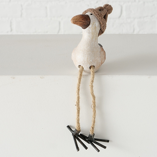 Vogelbeeld Simon plankzitter | 2 soorten | meeuw H22cm - Afbeelding 2