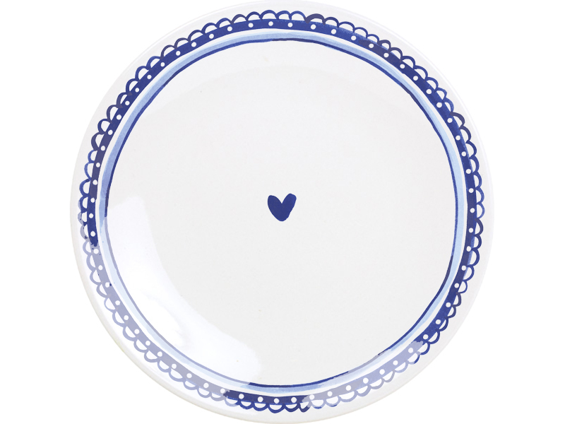 Bord plat hartje 26 cm Delfts Blond Blond Amsterda