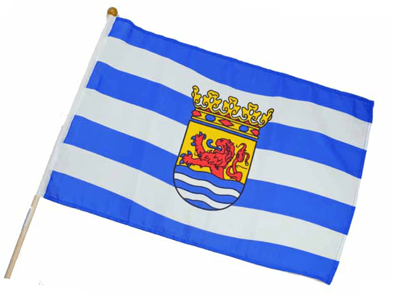 Vlag Zeeland 45x30 cm