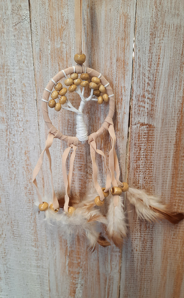 Dromenvanger ±6cm zonder kleintjes (Tree of life) - naturel