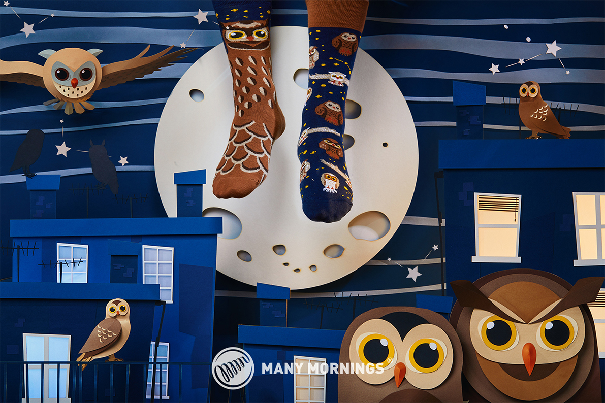 SOKKEN OWLY MOLY-43-46 - Afbeelding 2