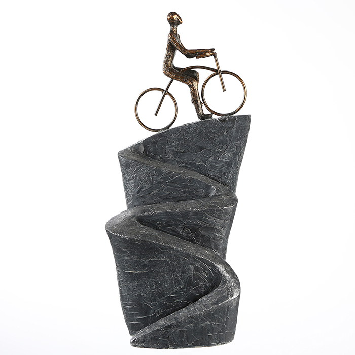 Sculptuur "Upward" poly brons an.zilver - Afbeelding 2