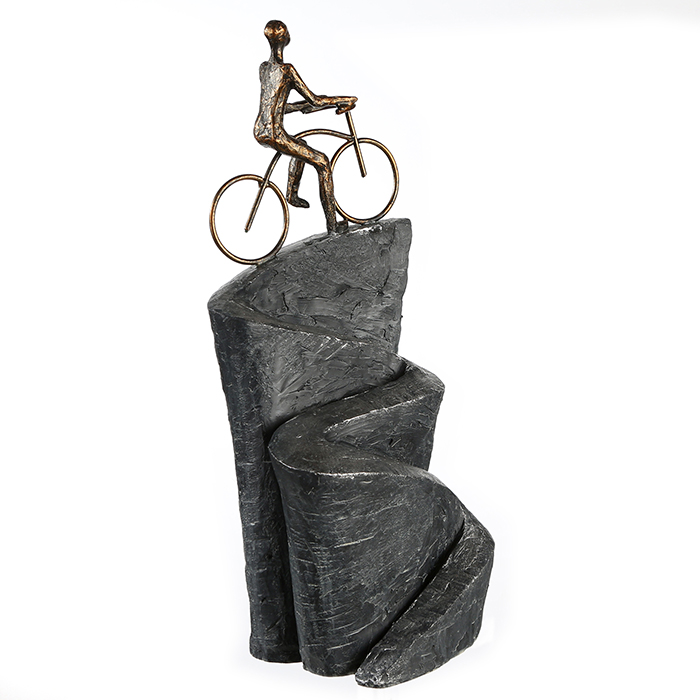 Sculptuur "Upward" poly brons an.zilver - Afbeelding 4