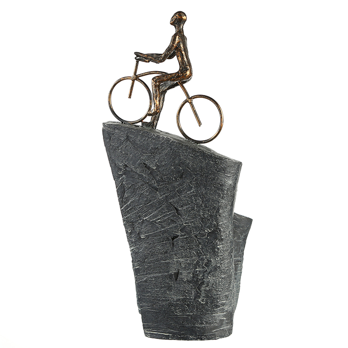 Sculptuur "Upward" poly brons an.zilver - Afbeelding 5