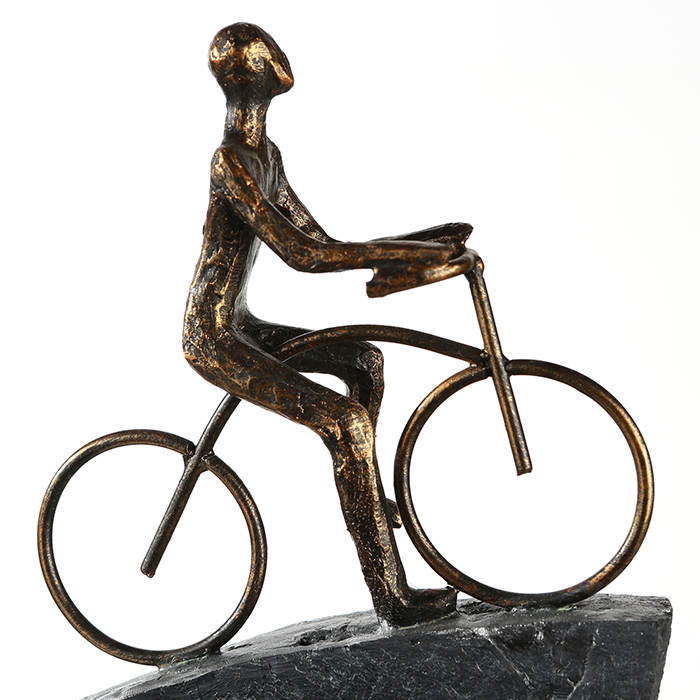 Sculptuur "Upward" poly brons an.zilver - Afbeelding 6