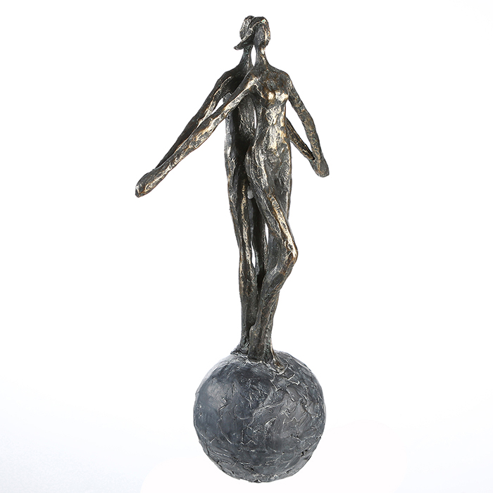 Sculptuur "Encourage" poly bronskleurig koppel - Afbeelding 2