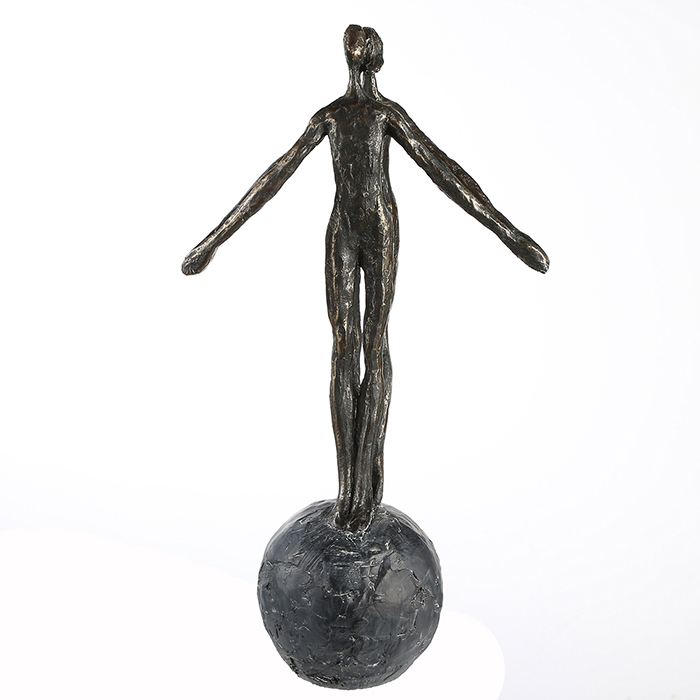Sculptuur "Encourage" poly bronskleurig koppel - Afbeelding 3