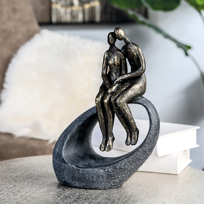 Sculptuur "Moment" poly brons kleur - Afbeelding 2