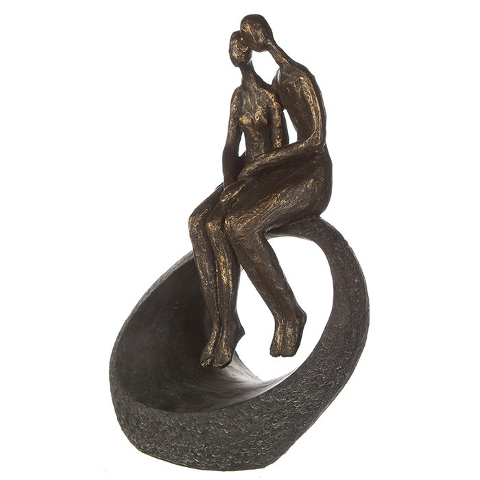 Sculptuur "Moment" poly brons kleur - Afbeelding 5
