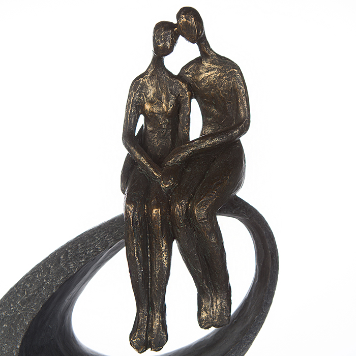 Sculptuur "Moment" poly brons kleur - Afbeelding 6
