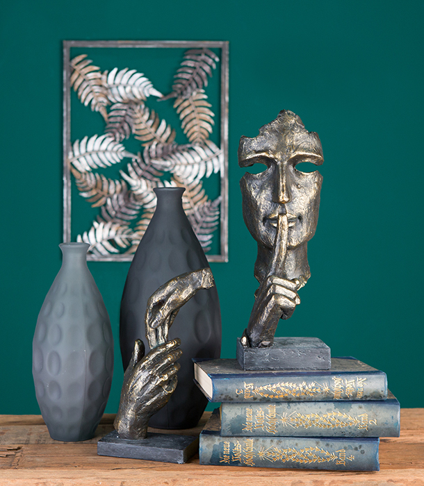 Sculptuur Twee handen poly brons handen 8x13x29cm - Afbeelding 6