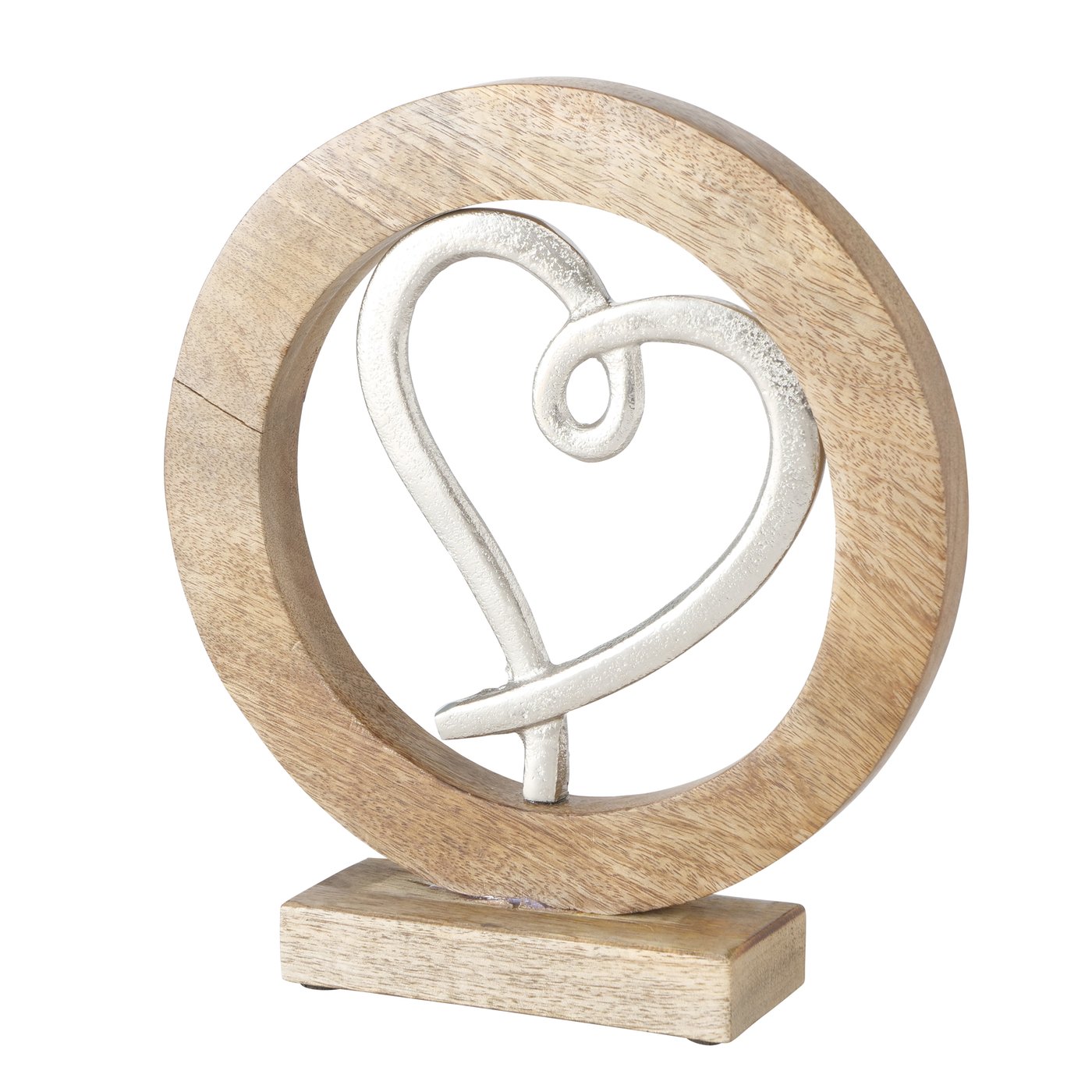Decoratief object Loretja, H 27cm, Mangohout