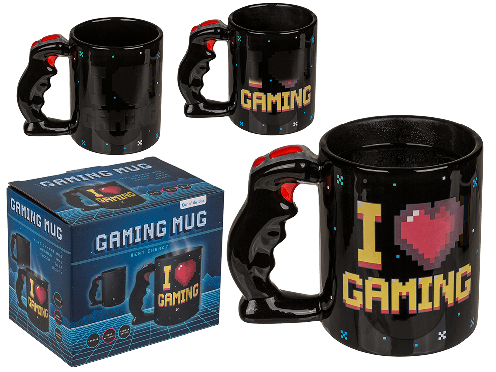 Mok I Love Gaming met thermal effect ±320ml H:±10x12cm ceramic - Afbeelding 5