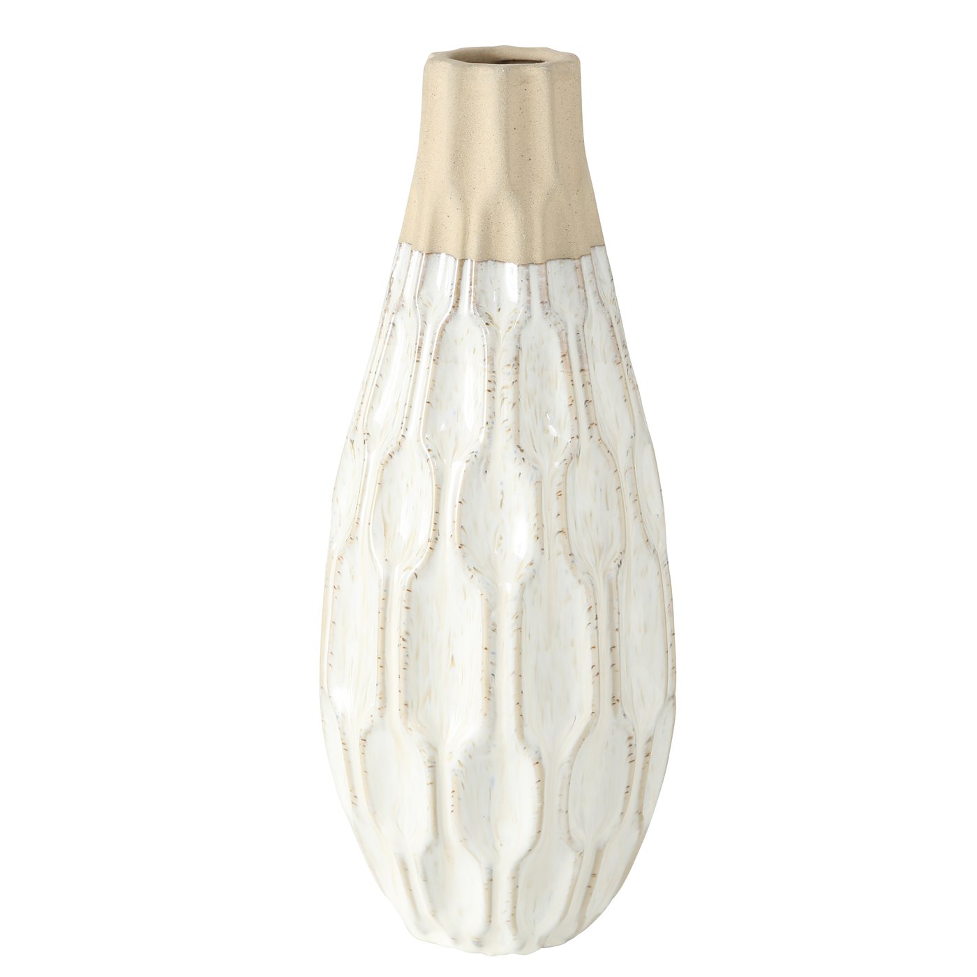 Vaas Malia, H 35cm, Stoneware, Shiny,