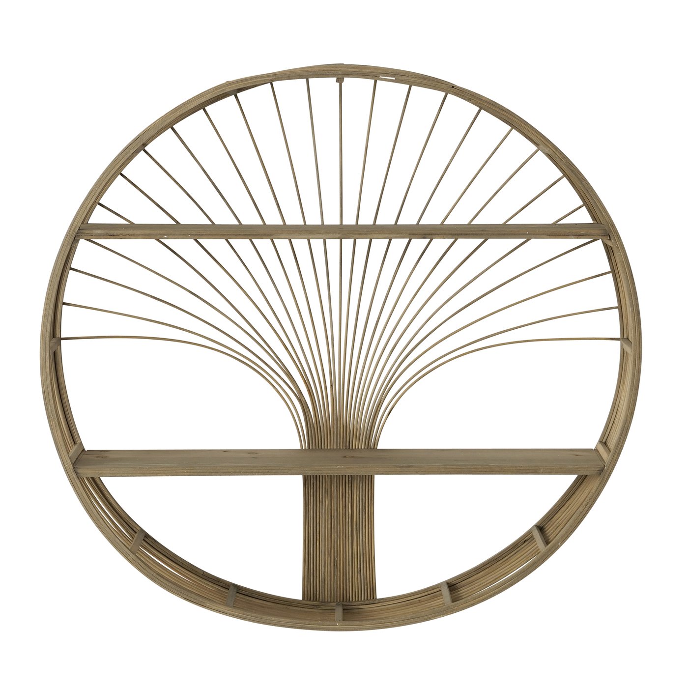 Wandplank Babro, Overig, H 73cm, B 73cm, Bamboe, naturel