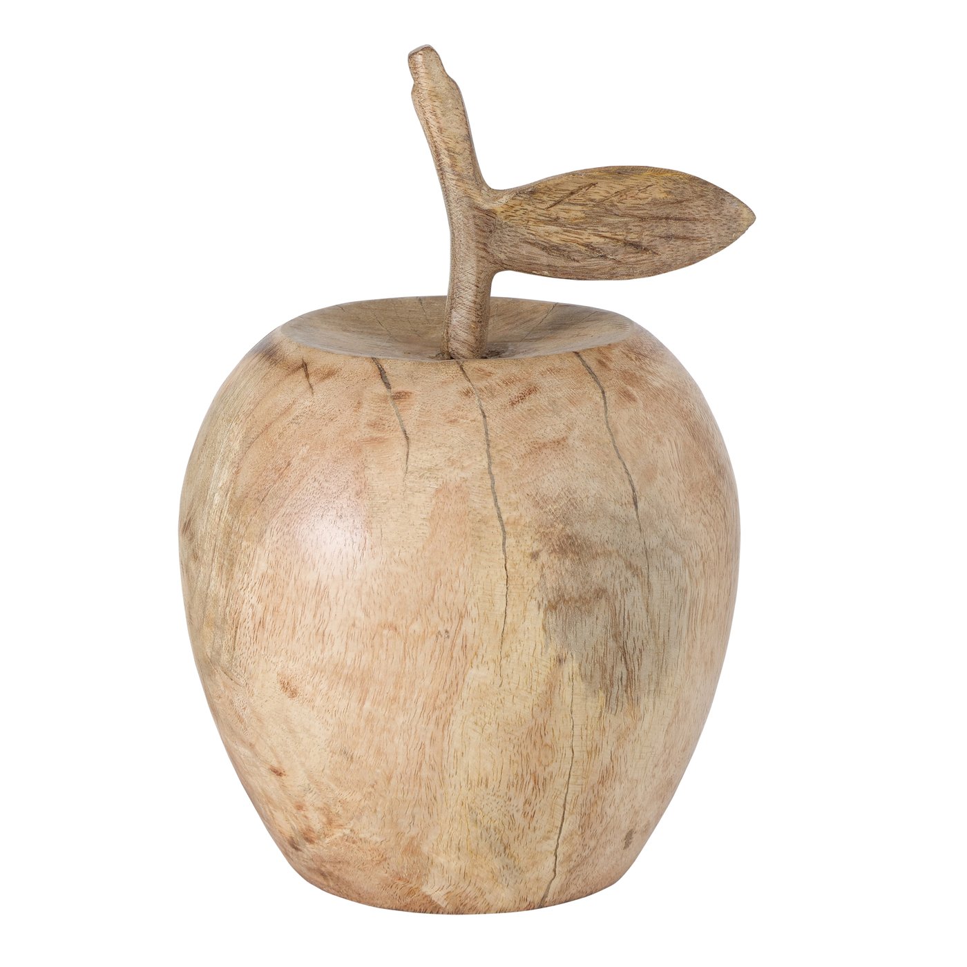 Appel Wumel, H 22cm, Mangohout, Eenkleurige naturel
