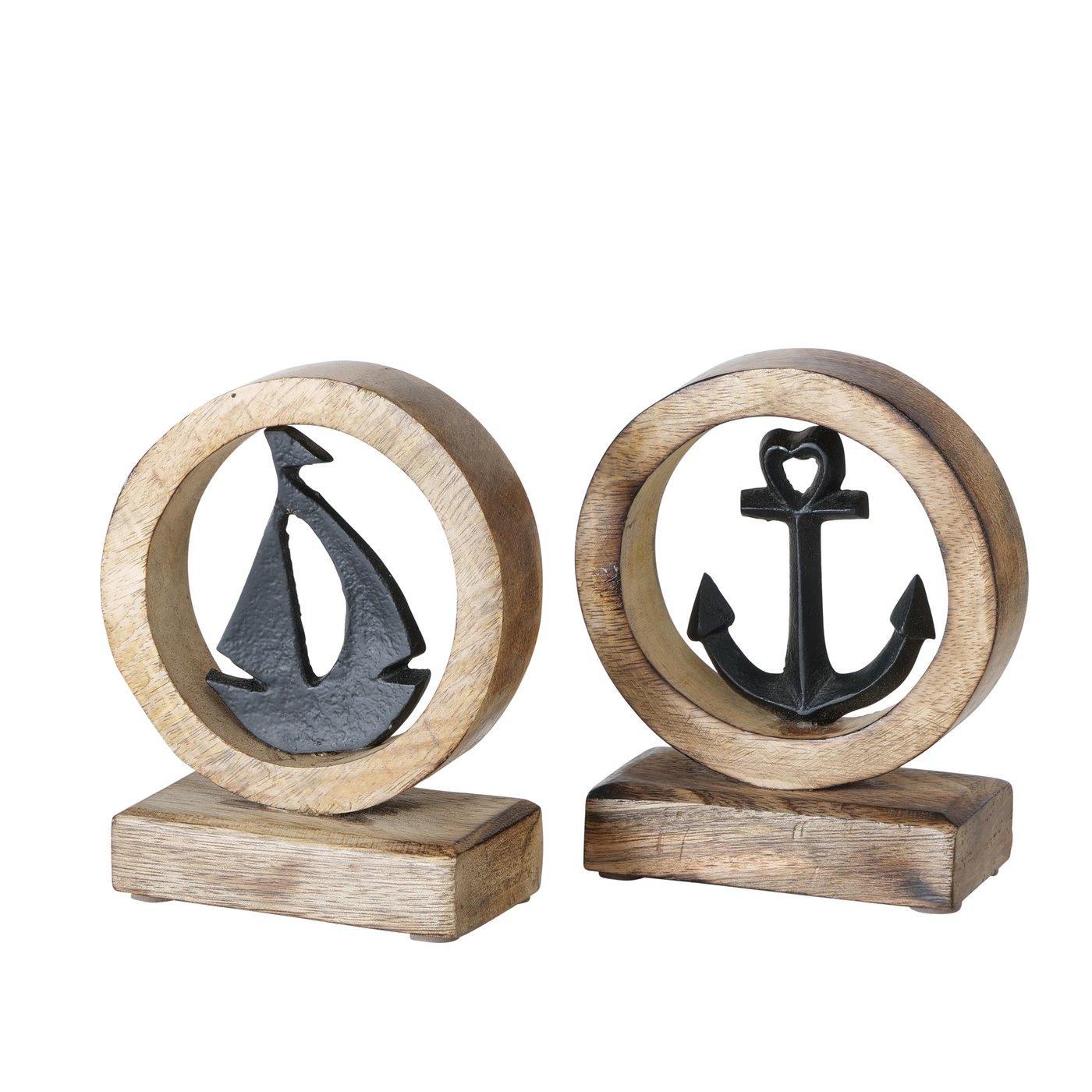 Anker, Boot Hellen, 2 ass., H 15cm, Mangohout, Alu. nikkel