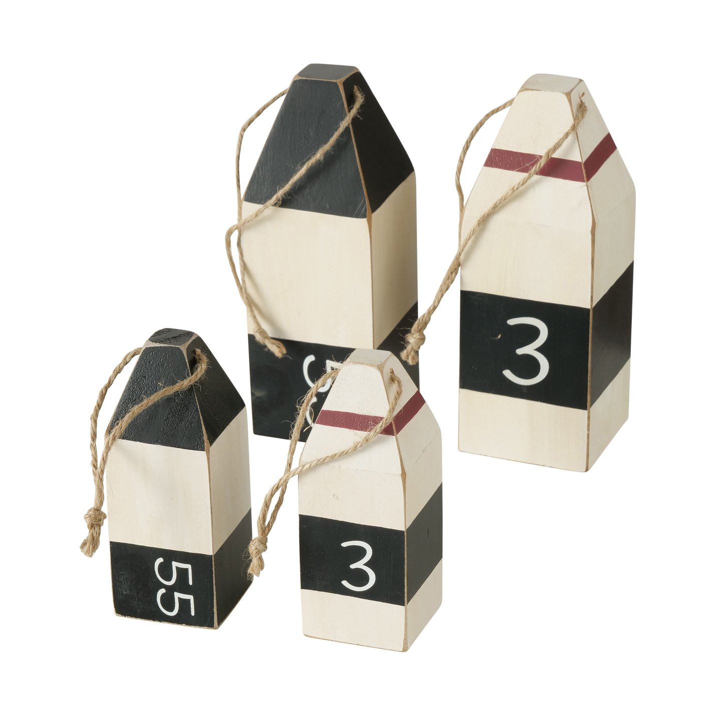 Decoratief object Hermino, meerpaal H19cm, Grenen