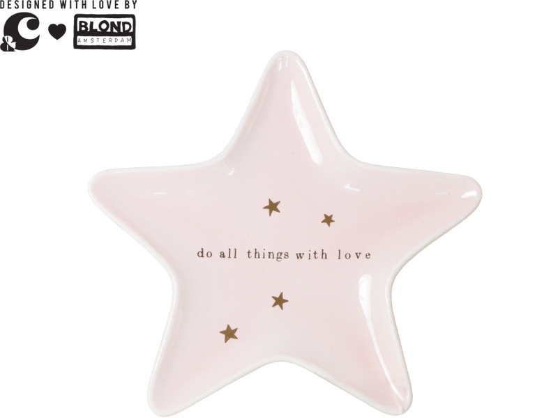 &C STAR PLATE: PINK