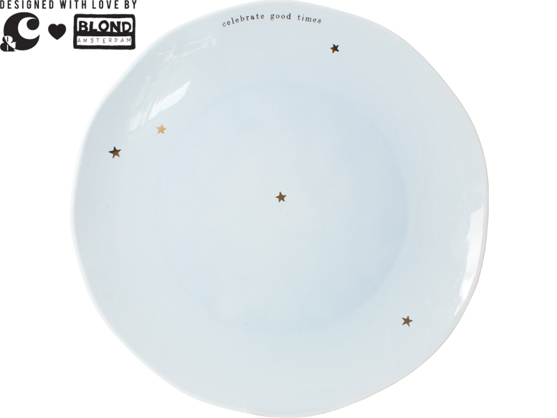 &amp;C PLATE 26 CM: LIGHT BLUE