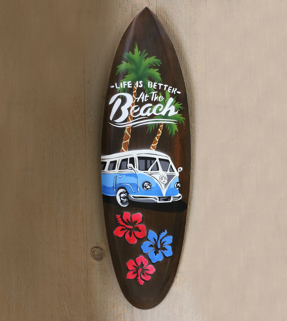 Surfplankje VW Bus 50 cm Blauw