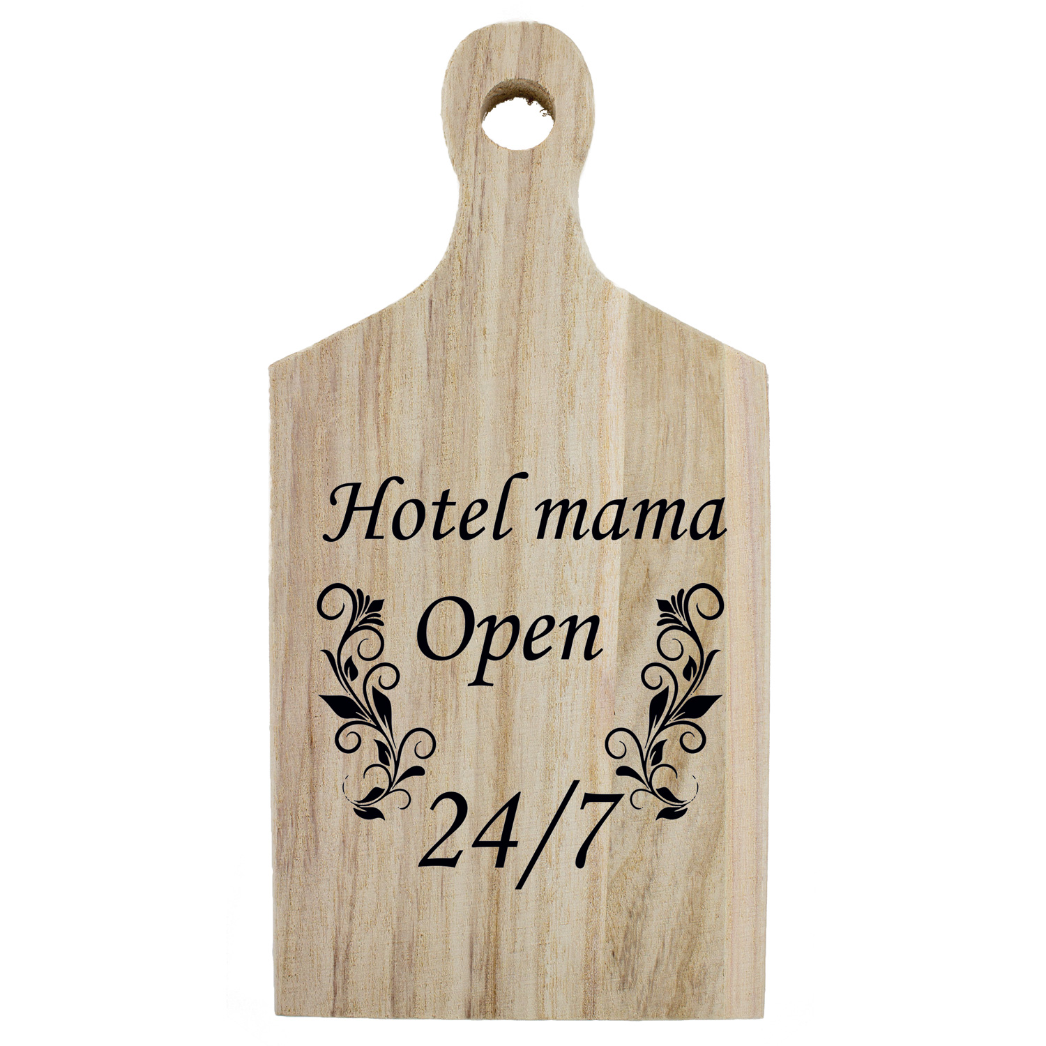 Borrelplank quote 015 Hotel mama - Open 24/7