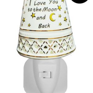 Nachtlampje Bone China - Love you to the moon 7W