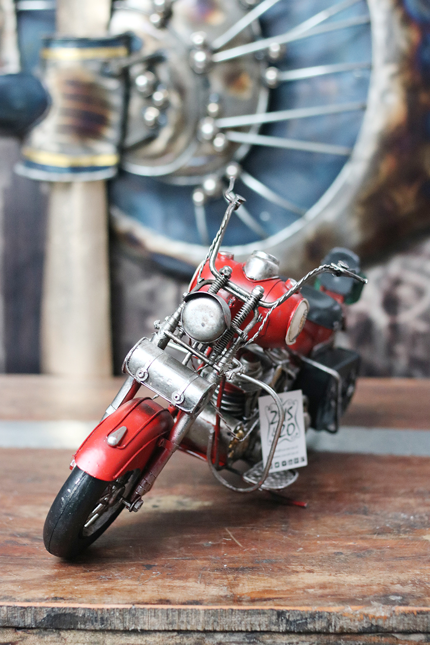 Metal Motor XL Rood 42 x 21 cm - Afbeelding 4