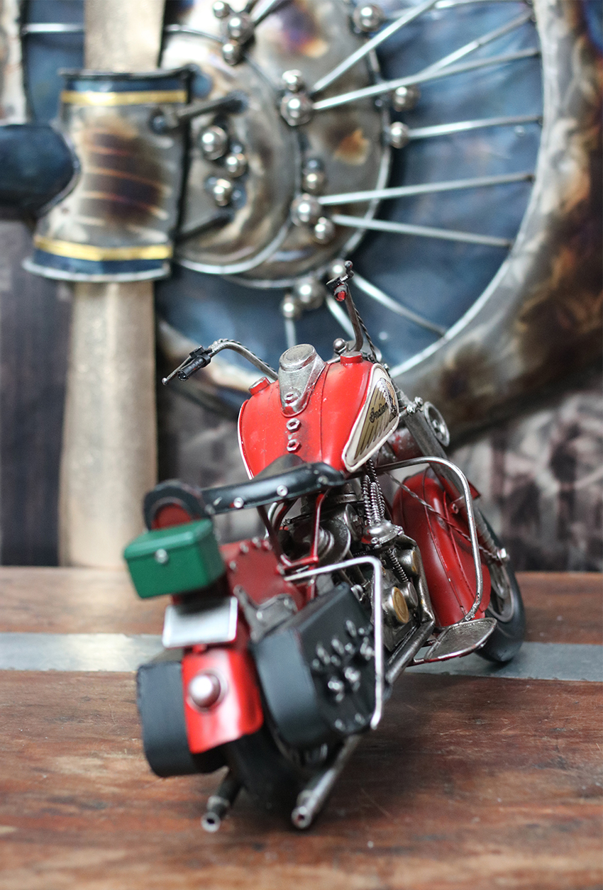 Metal Motor XL Rood 42 x 21 cm - Afbeelding 5