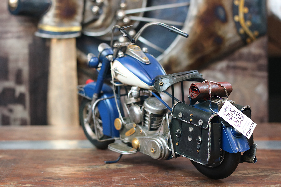 Metal Motor XL Blauw 38 x 25 cm - Afbeelding 2