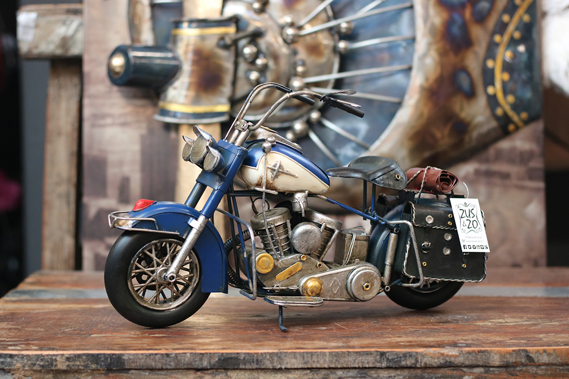 Metal Motor XL Blauw 38 x 25 cm - Afbeelding 3