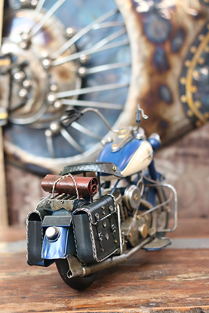 Metal Motor XL Blauw 38 x 25 cm - Afbeelding 4